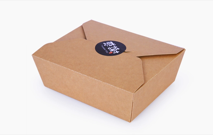 Disposable Take out Salad Box Food Packaging Cardboard Boxes Take Away Paper Container