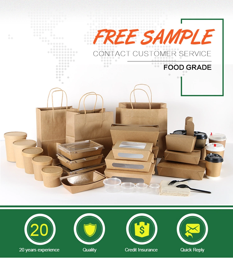 Custom Natural Die Cut Food Shopping Brown Kraft Paper Bag