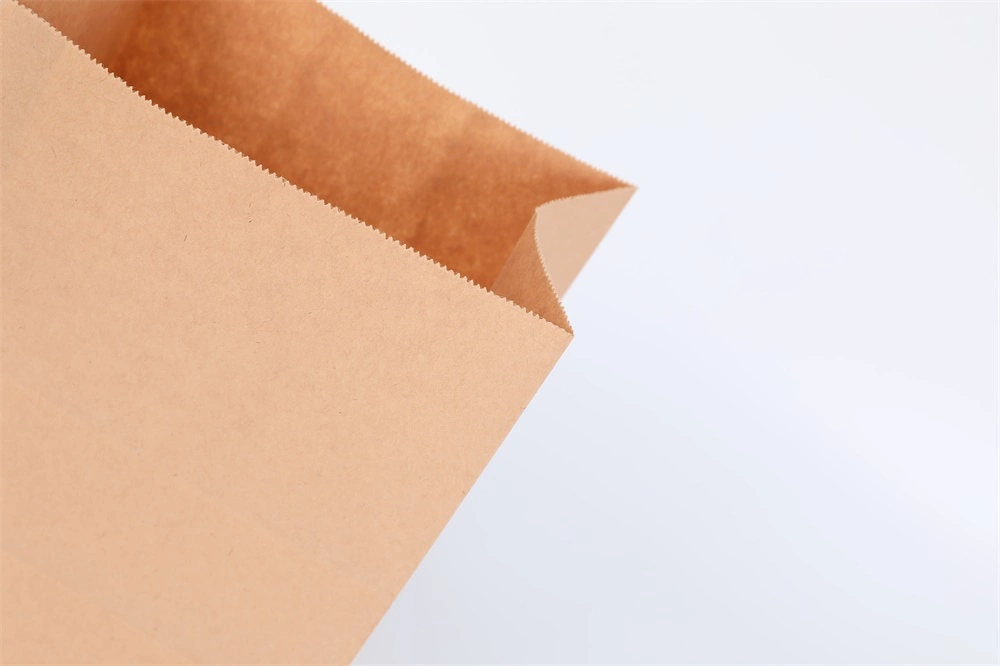 Manufacturer Customize Logo Recyclable Sos Brown Kraft Paper Bag