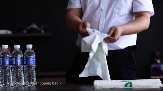Экологически чистый, без пластика, с ручкой, изготовлен из биоразлагаемого крахмала, дизайн сумки для покупок в супермаркете по низкой цене.